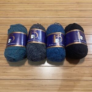 NWT Isle of Harris Hebrides 4 ply wool yarn 4x skeins fair isle knitting